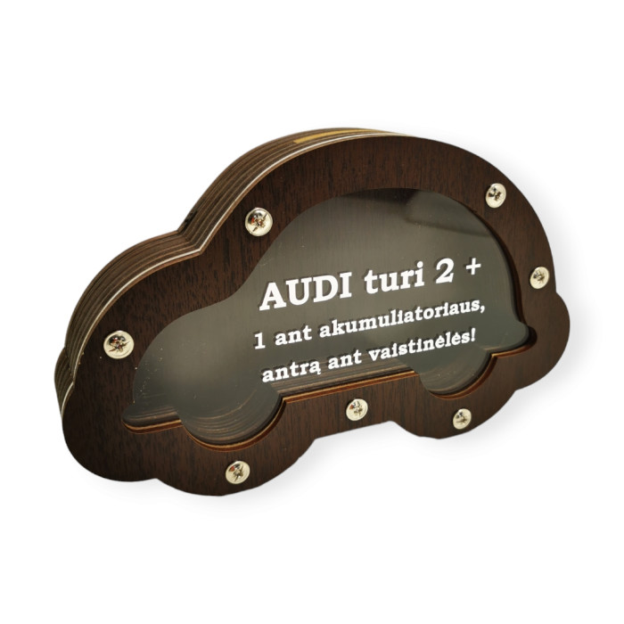Taupyklė " Audi turi 2 pliusus"