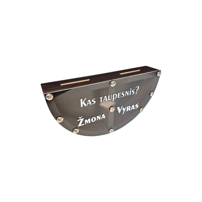 Taupyklė "Kas taupesnis? Vyras ar Žmona?"
