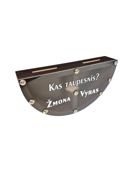 Taupyklė "Kas taupesnis? Vyras ar Žmona?"