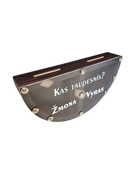 Taupyklė "Kas taupesnis? Vyras ar Žmona?"