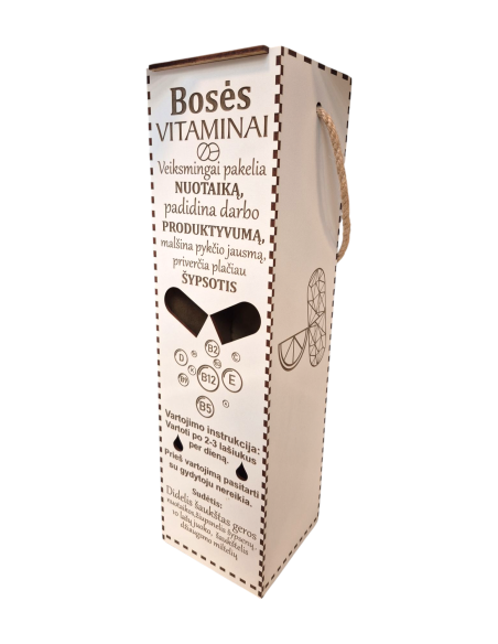 Dėžė buteliui "Bosės vitaminai"