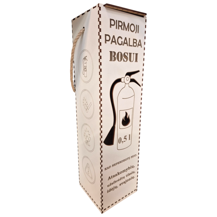 Dėžė buteliui "Pirmoji pagalba BOSUI"
