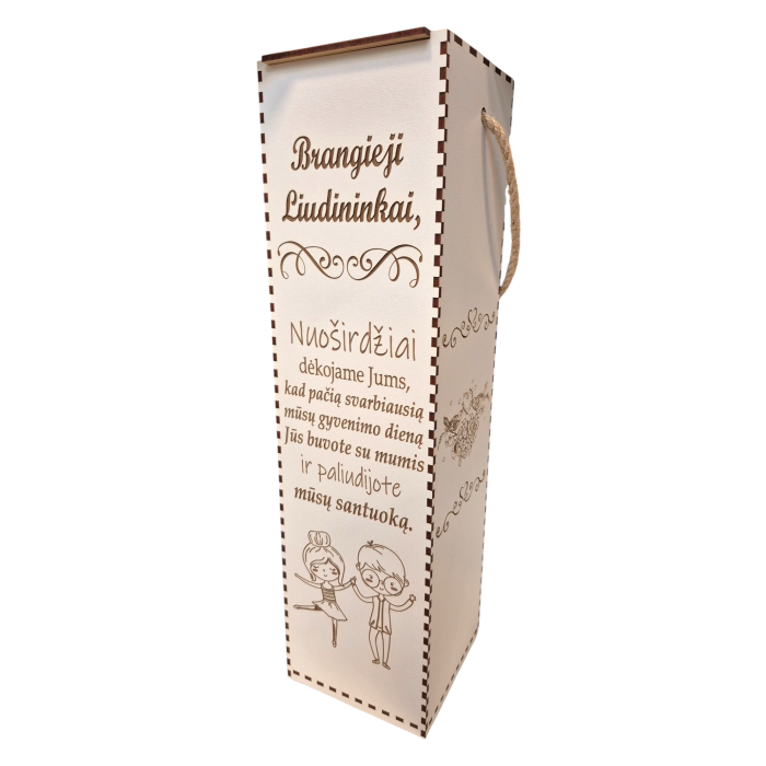 Dėžė buteliui "Brangieji Liudininkai"