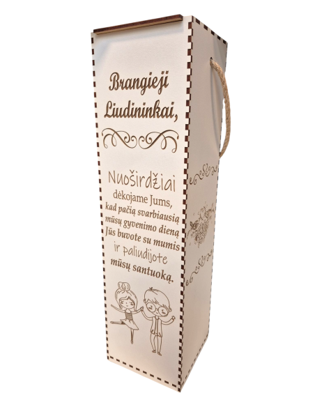 Dėžė buteliui "Brangieji Liudininkai"