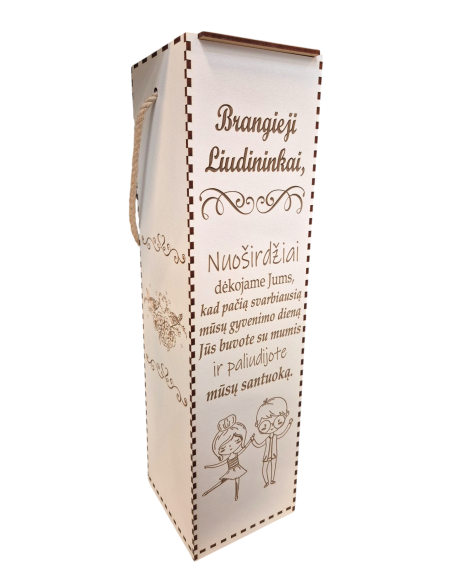 Dėžė buteliui "Brangieji Liudininkai"