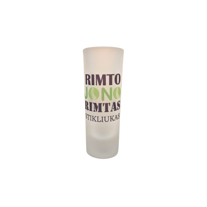Stikliukas „Rimto JONO rimtas stikliukas“