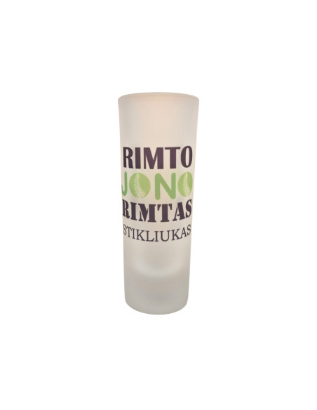 Stikliukas „Rimto JONO rimtas stikliukas“