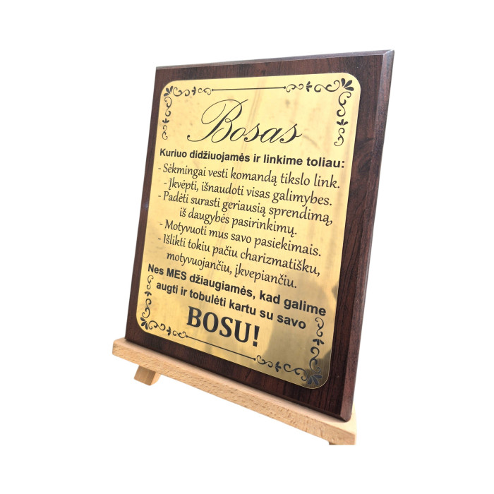 Plaketė "Bosas"