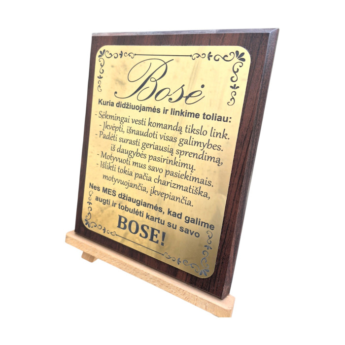 Plaketė "Bosė"
