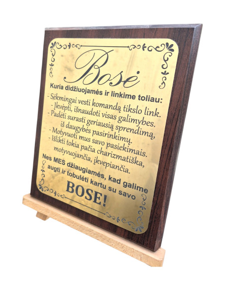 Plaketė "Bosė"