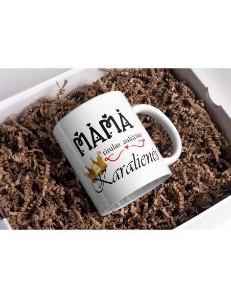 Puodelis " Mama titulas aukščiau Karalienės"